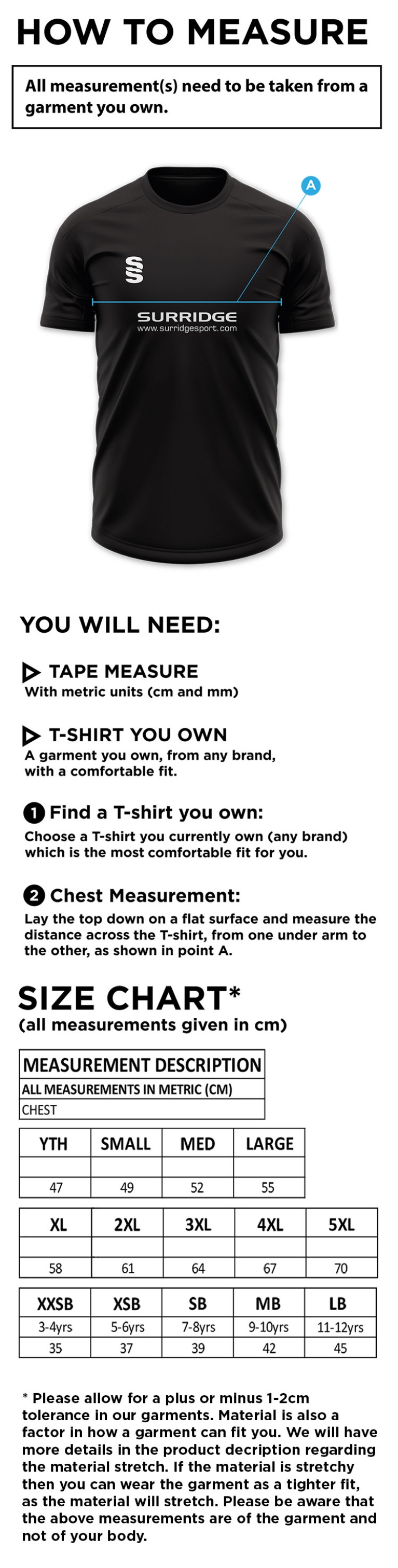 Bude HC Blade Polo Shirt : Navy - Size Guide