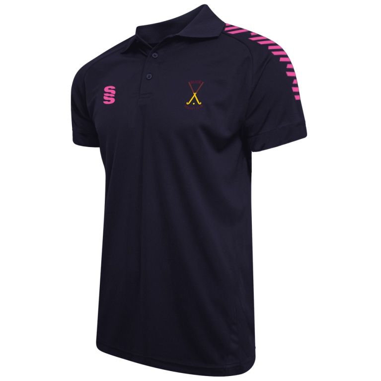 Bude HC - Dual Solid Colour Polo - Navy - Women's Fit