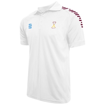 Bude HC - Dual Solid Colour Polo - White - Men's Fit
